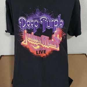Vintage 1984 Judus Priest Deep Purple Concert Tshirt